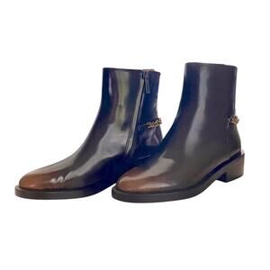 Michael Kors Carlisle Burnished Leather Bootie